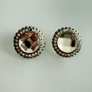 Elegant Silver Rhinestone Earrings